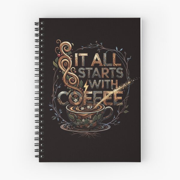 Item preview, It All Starts With Coffee designed and sold by SkrabinhoArt.