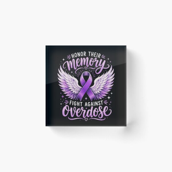 Item preview, overdose awareness wings memorial ribbon for support designed and sold by ROUX-ART.