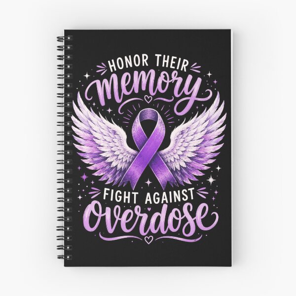 Item preview, overdose awareness wings memorial ribbon for support designed and sold by ROUX-ART.