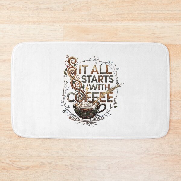 Item preview, It All Starts With Coffee designed and sold by SkrabinhoArt.