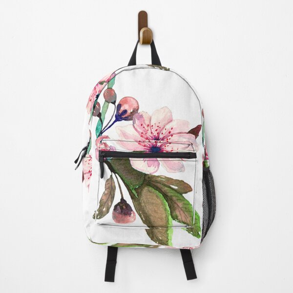 Item preview, Pink Blossom Botanical Watercolour with Berries designed and sold by ArithraStudio.