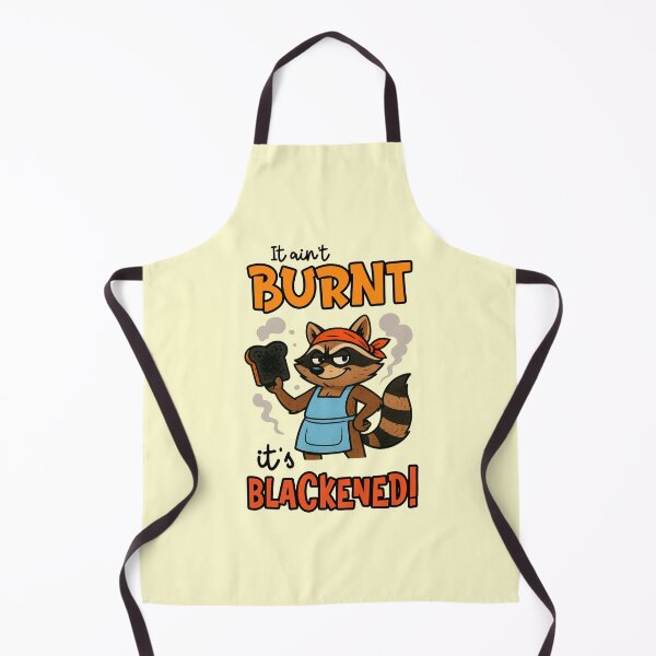 Item preview, It Aint Burnt Its Blackened Funny Raccoon Chef Cooking Fail Quote designed and sold by NookMerch97 .