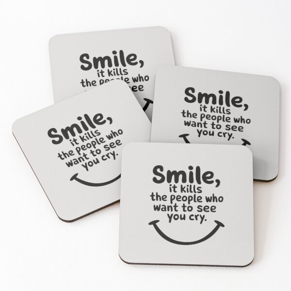 Item preview, Smile – Simple Positive Inspirational Text Design designed and sold by RajDeals.