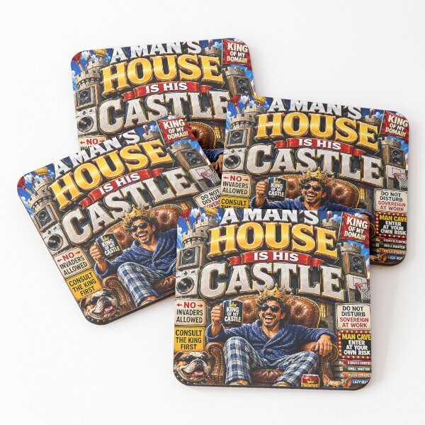 Item preview, A MAN'S HOUSE IS HIS CASTLE designed and sold by Smoothseer.
