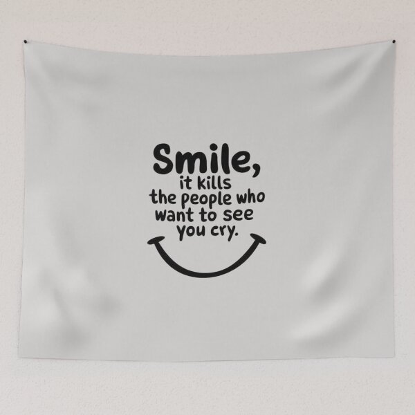 Item preview, Smile – Simple Positive Inspirational Text Design designed and sold by RajDeals.