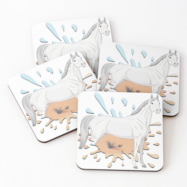 Item preview, An Abbayan horse and a desert in a stain designed and sold by Cheval-de-coeur.