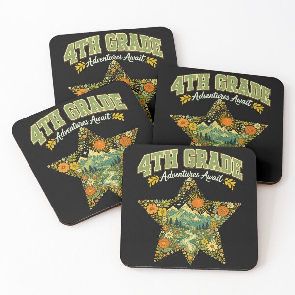 Item preview, 4th Grade Adventures Await Floral Mountain Sunset designed and sold by ROUX-ART.