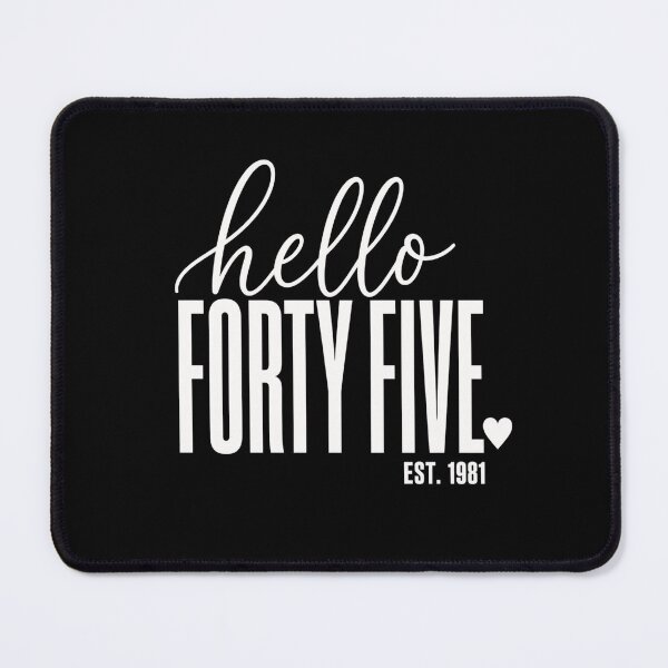 Item preview, Forty Five Hello Heart Script Inspirational Quote designed and sold by ROUX-ART.
