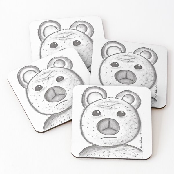 Item preview, Teddy Bear with Reservations, Charcoal designed and sold by Anke‘s Bazaar.