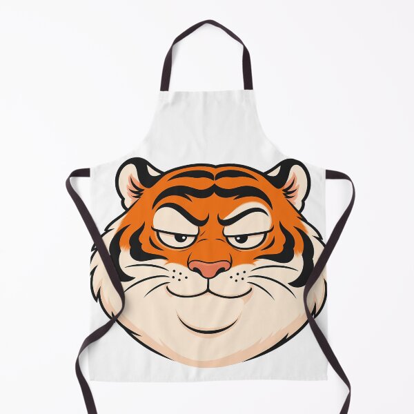 Item preview, Chubby Tiger Smug Round Face Portrait designed and sold by aigcx.