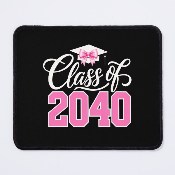 Item preview, Class of 2040 Pink Graduation Bow Graphic designed and sold by ROUX-ART.