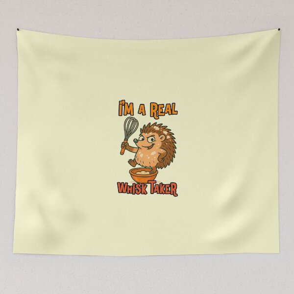 Item preview, Im A Real Whisk Taker Funny Hedgehog Baker Cooking Pun Quote designed and sold by NookMerch97 .