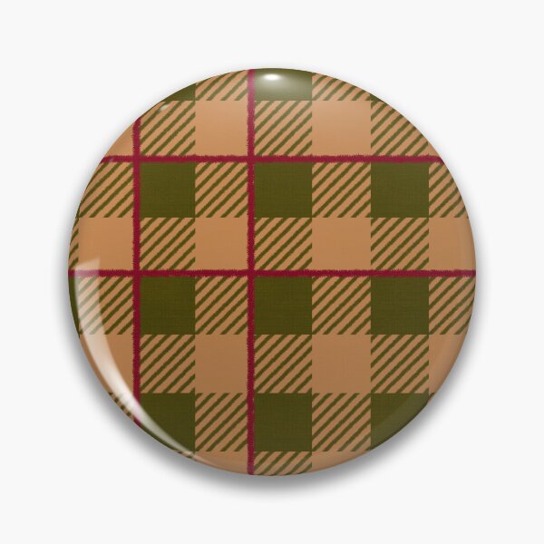 Item preview, Warm autumnal Farmhouse Gingham check with stripe, Hygge designed and sold by OhNoNotAgain42.