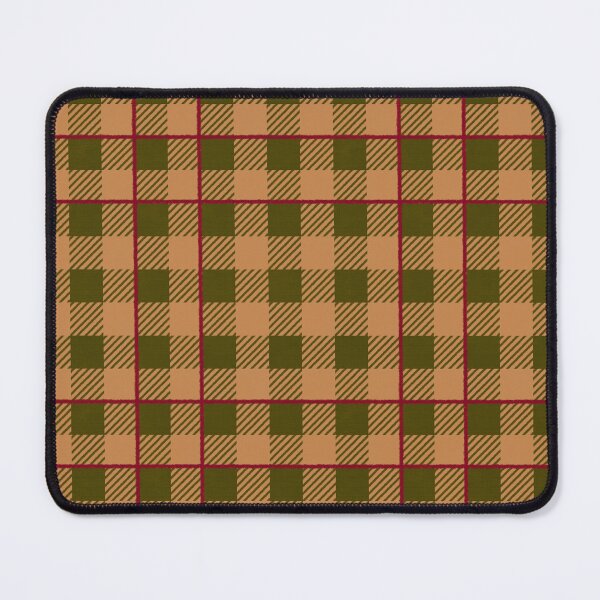 Item preview, Warm autumnal Farmhouse Gingham check with stripe, Hygge designed and sold by OhNoNotAgain42.