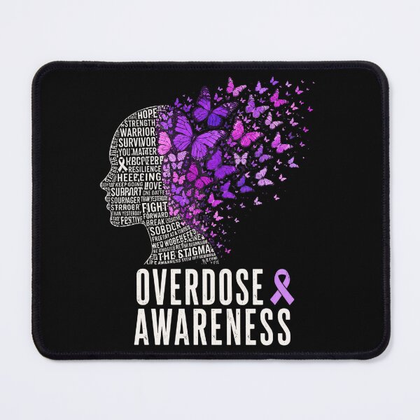 Item preview, overdose awareness butterfly warrior survivor hope designed and sold by ROUX-ART.
