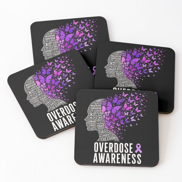 Item preview, overdose awareness butterfly warrior survivor hope designed and sold by ROUX-ART.
