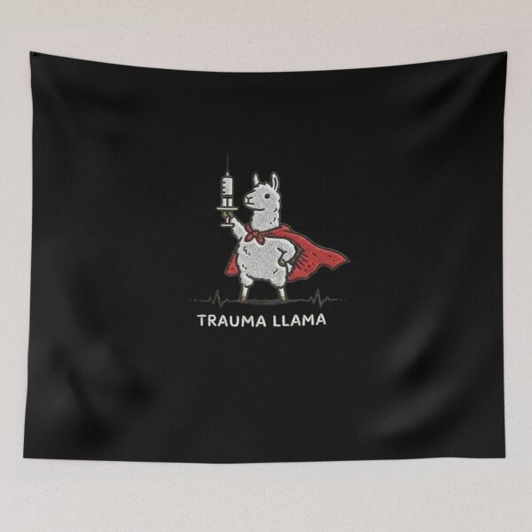 Item preview, Trauma Llama – Funny Nurse & Healthcare Worker Design designed and sold by roartusa.