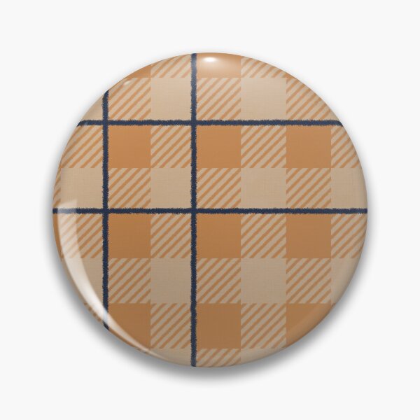 Item preview, Warm autumnal Farmhouse Gingham check with stripe, Hygge designed and sold by OhNoNotAgain42.