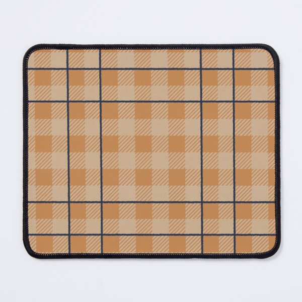 Item preview, Warm autumnal Farmhouse Gingham check with stripe, Hygge designed and sold by OhNoNotAgain42.