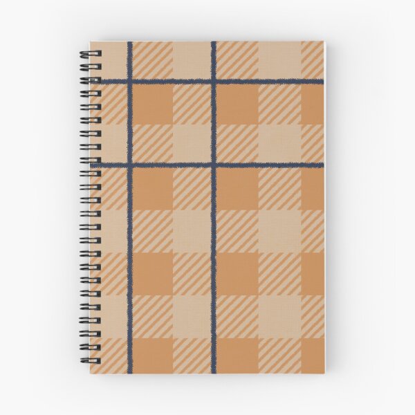 Item preview, Warm autumnal Farmhouse Gingham check with stripe, Hygge designed and sold by OhNoNotAgain42.
