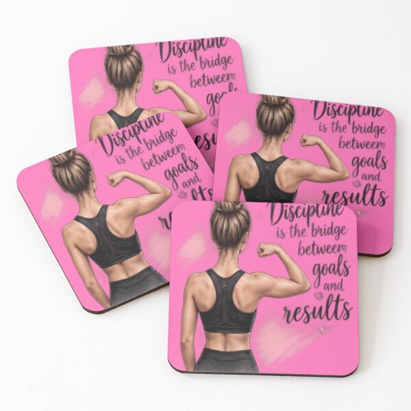 Item preview, Female Fitness Motivation Discipline Quote Art designed and sold by FABIOLA1970.