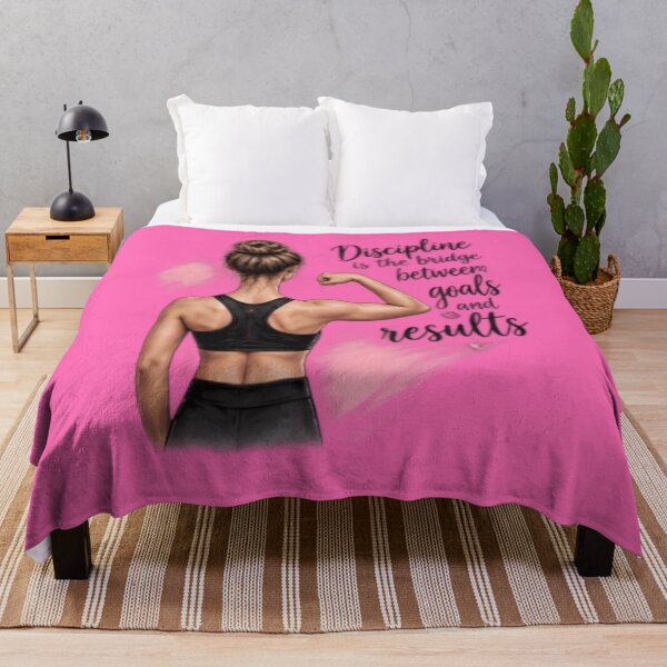 Item preview, Female Fitness Motivation Discipline Quote Art designed and sold by FABIOLA1970.