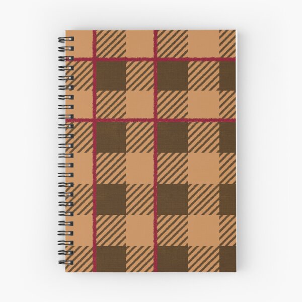 Item preview, Warm autumnal Farmhouse Gingham check with stripe, Hygge designed and sold by OhNoNotAgain42.