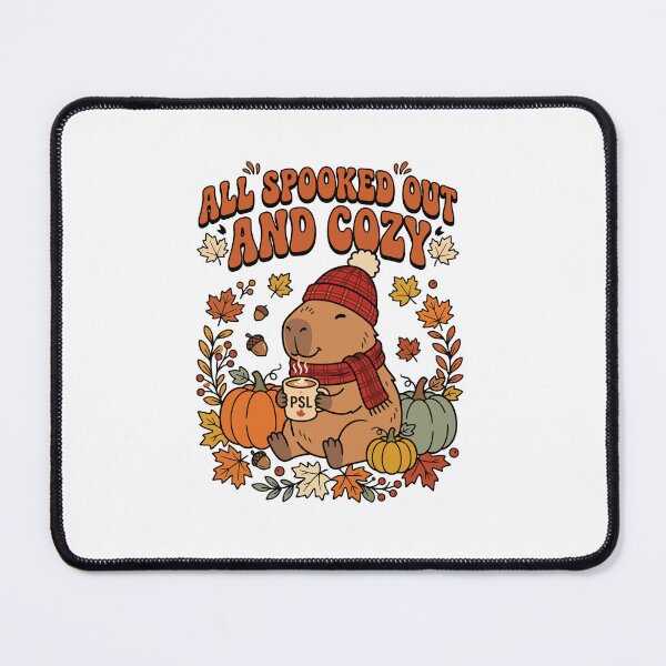 Item preview, Cozy Capybara Fall Pumpkin Spice All Spooked Out designed and sold by Steele-Art.