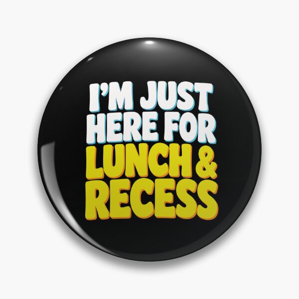 Item preview, Lunch & Recess Classroom Fun Retro Bubble Text Graphic designed and sold by ROUX-ART.