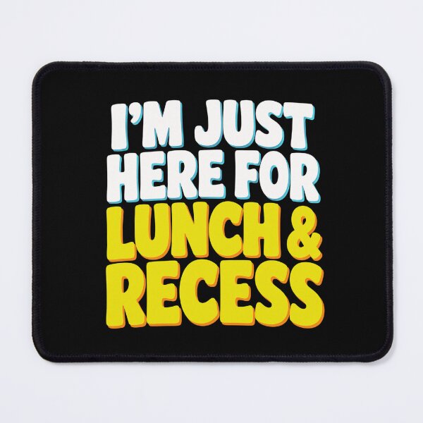 Item preview, Lunch & Recess Classroom Fun Retro Bubble Text Graphic designed and sold by ROUX-ART.