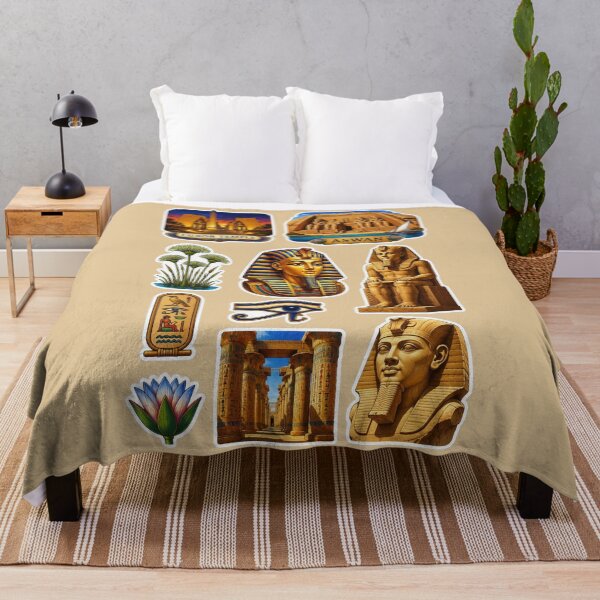 Item preview, Ancient Egypt Landmarks & Culture Sticker Pack - Luxor, Aswan, Pharaohs designed and sold by Yasmine Mohammed.