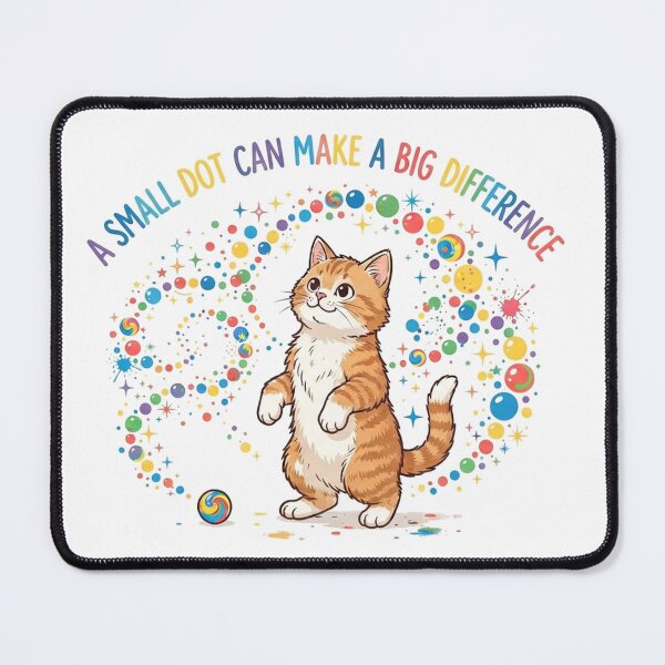 Item preview, Dot Day Orange Tabby Cat A Small Dot Can Make a Big Difference Cute Art designed and sold by Ghostlycats2026.