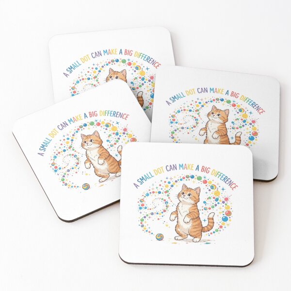 Item preview, Dot Day Orange Tabby Cat A Small Dot Can Make a Big Difference Cute Art designed and sold by Ghostlycats2026.
