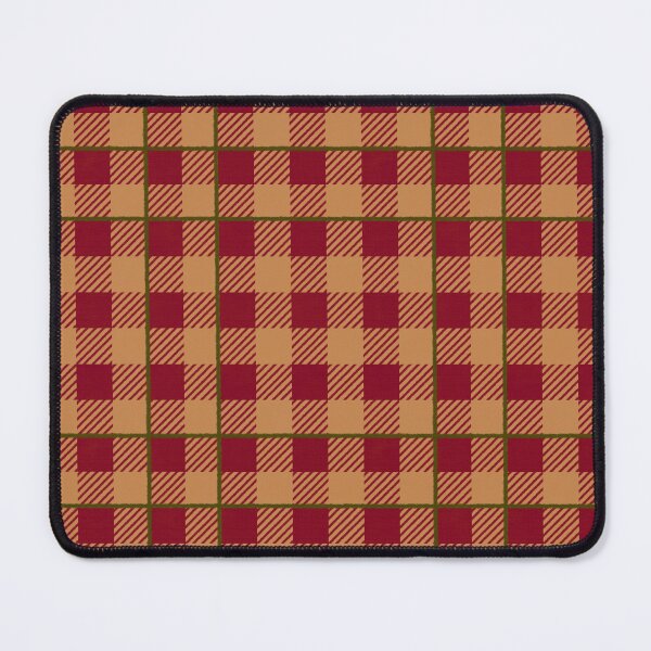 Item preview, Warm autumnal Farmhouse Gingham check with stripe, Hygge designed and sold by OhNoNotAgain42.