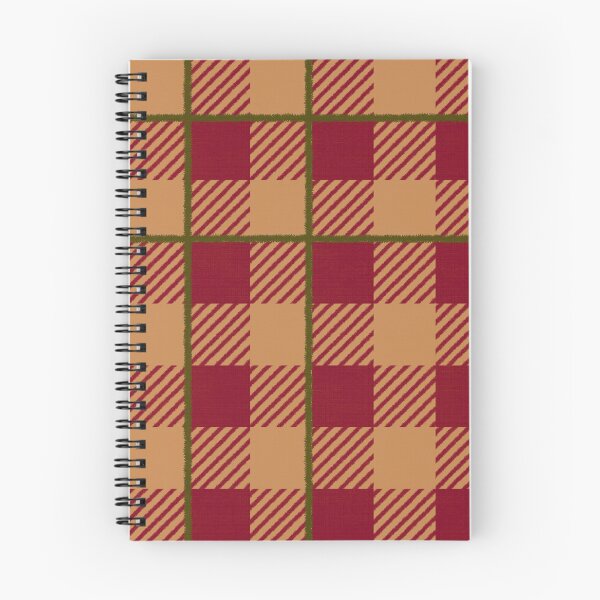 Item preview, Warm autumnal Farmhouse Gingham check with stripe, Hygge designed and sold by OhNoNotAgain42.