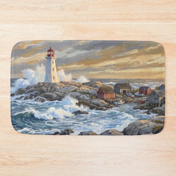 Item preview, Peggy's Cove Lighthouse on the Nova Scotia Coast designed and sold by RedPeaStudio.
