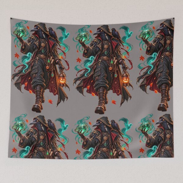Item preview, Midnight Crow Alchemist Dark Fantasy Halloween Art designed and sold by CSterling11.