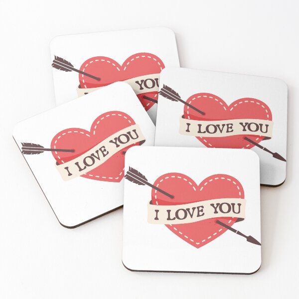 Item preview, Vintage Tattoo Style Red Heart I Love You Cupid Arrow designed and sold by chaaval.