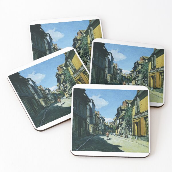 Item preview, Bright Monet Rue de la Bavole Honfleur Remastered Street Art Print designed and sold by studio-koichiro.
