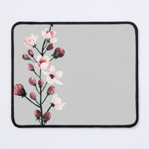 Item preview, Tall Pink Blossom Botanical Branch Watercolour designed and sold by ArithraStudio.