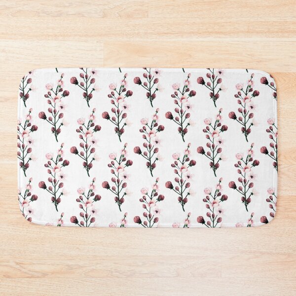 Item preview, Tall Pink Blossom Botanical Branch Watercolour designed and sold by ArithraStudio.