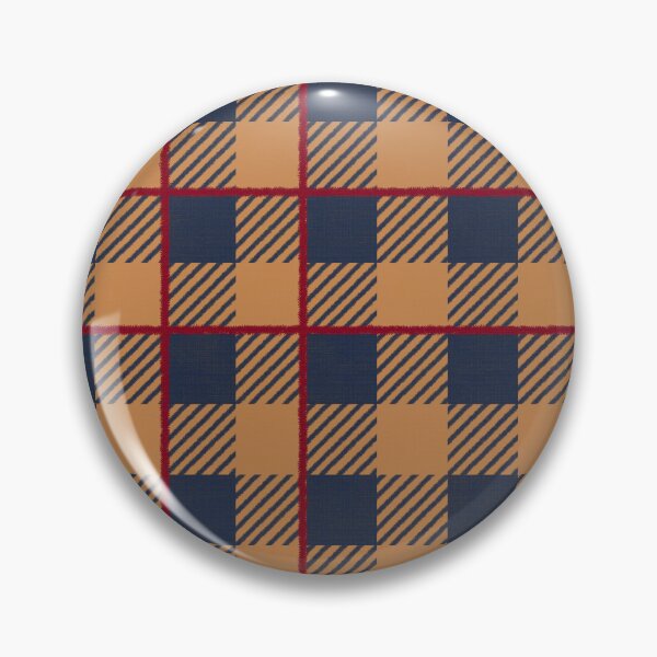 Item preview, Warm autumnal Farmhouse Gingham check with stripe, Hygge designed and sold by OhNoNotAgain42.