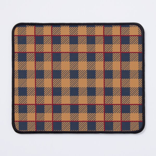 Item preview, Warm autumnal Farmhouse Gingham check with stripe, Hygge designed and sold by OhNoNotAgain42.
