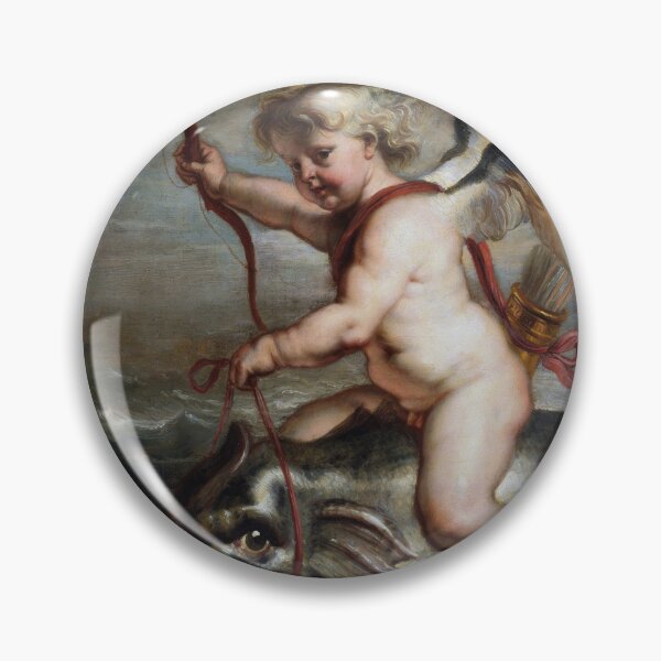 Item preview, Cupid on a dolphin by Erasmus Quellinus II. designed and sold by The Breathing Paint.