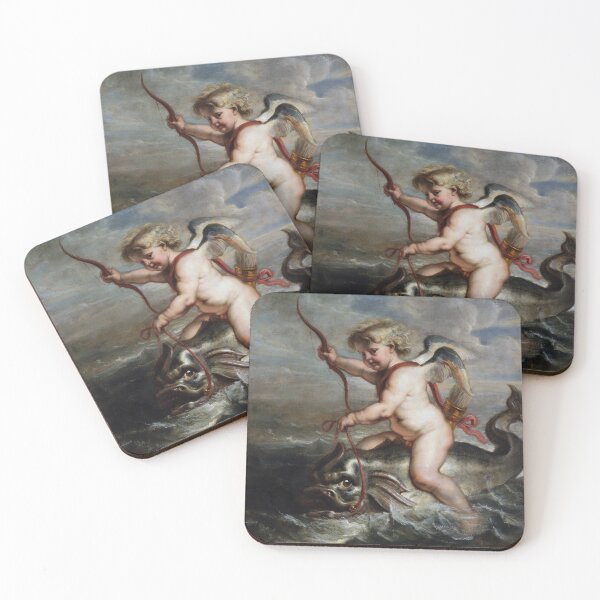 Item preview, Cupid on a dolphin by Erasmus Quellinus II. designed and sold by The Breathing Paint.