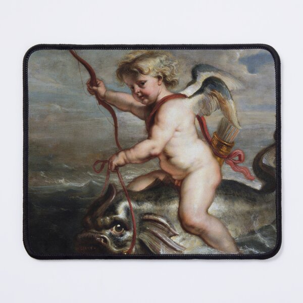 Item preview, Cupid on a dolphin by Erasmus Quellinus II. designed and sold by The Breathing Paint.