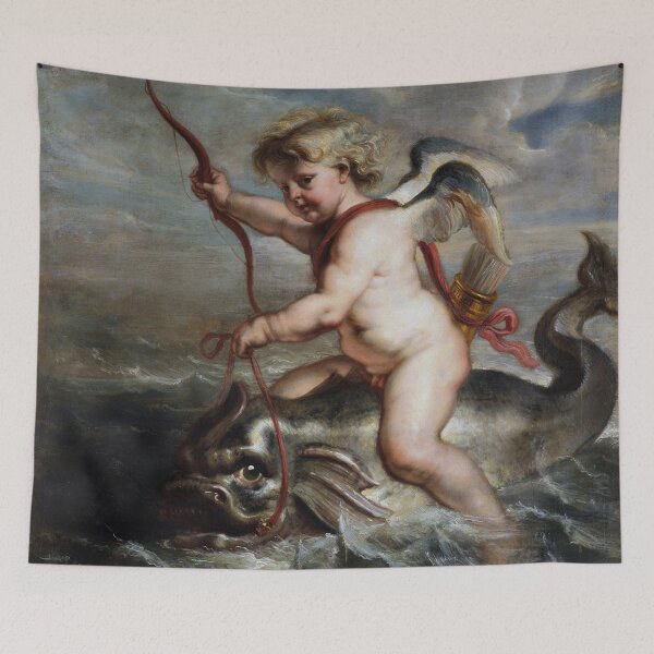 Item preview, Cupid on a dolphin by Erasmus Quellinus II. designed and sold by The Breathing Paint.