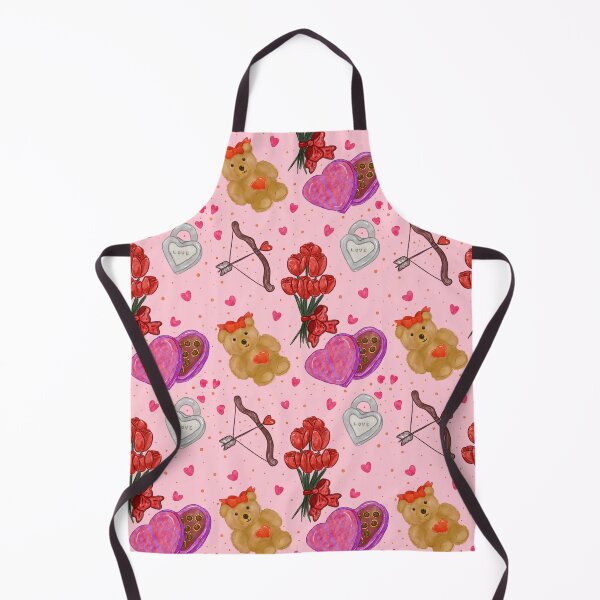 Item preview, Valentine's Day Seamless Pattern | Cute Love Illustration | Romantic Pink Hearts Teddy Bear Floral pattern designed and sold by alanamaeart.