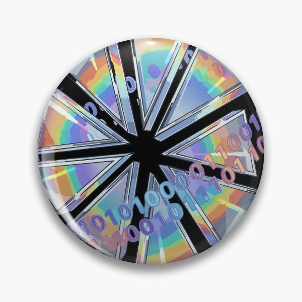 Item preview, Adversarial Holographic Glitch Flower | Rainbow AI Bloom Art designed and sold by Uglyandcute.