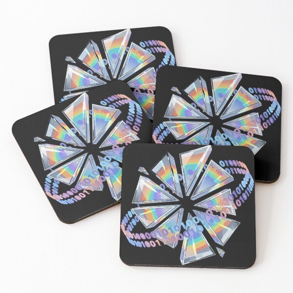 Item preview, Adversarial Holographic Glitch Flower | Rainbow AI Bloom Art designed and sold by Uglyandcute.